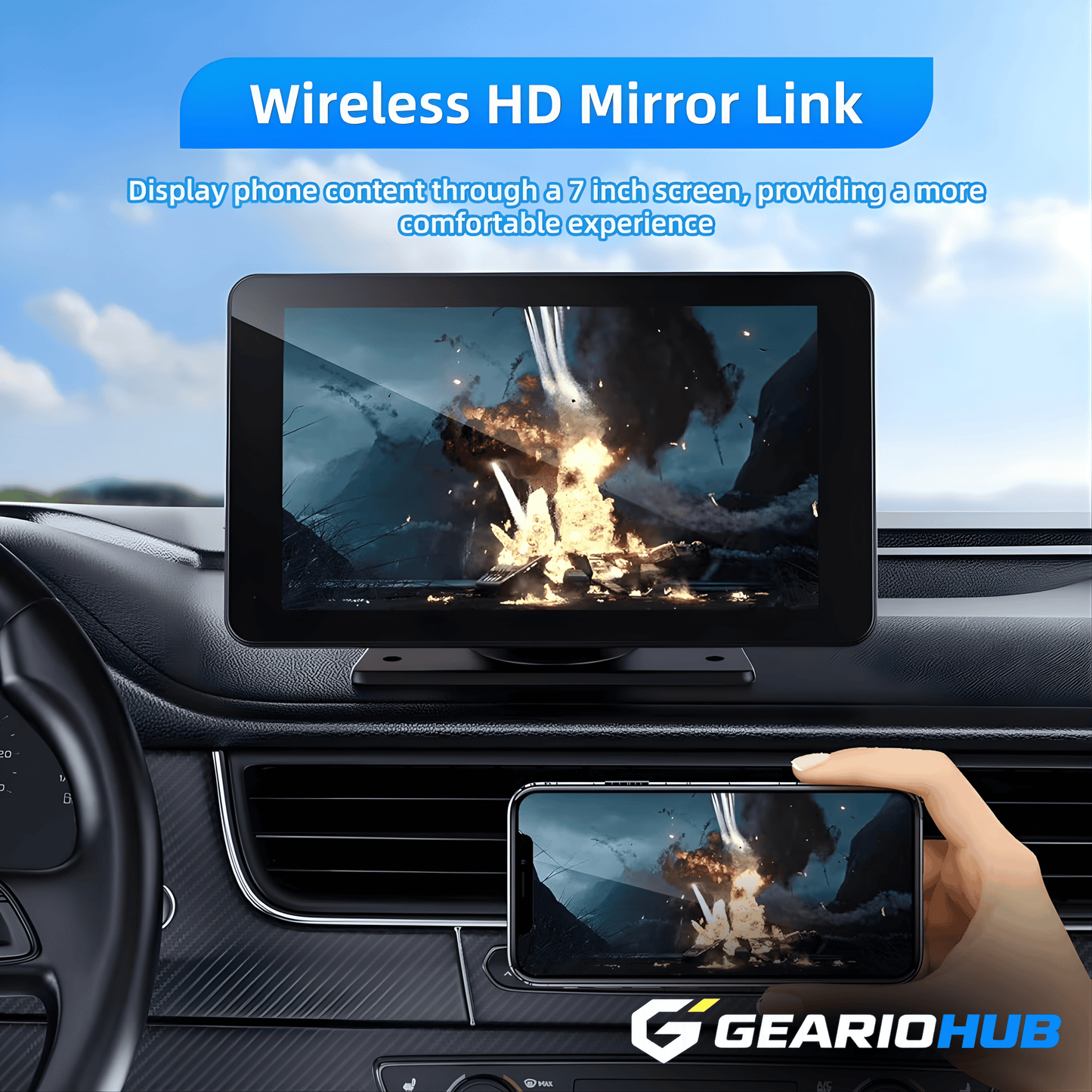 Geario™ CarPlay Screen for iPhone & Android